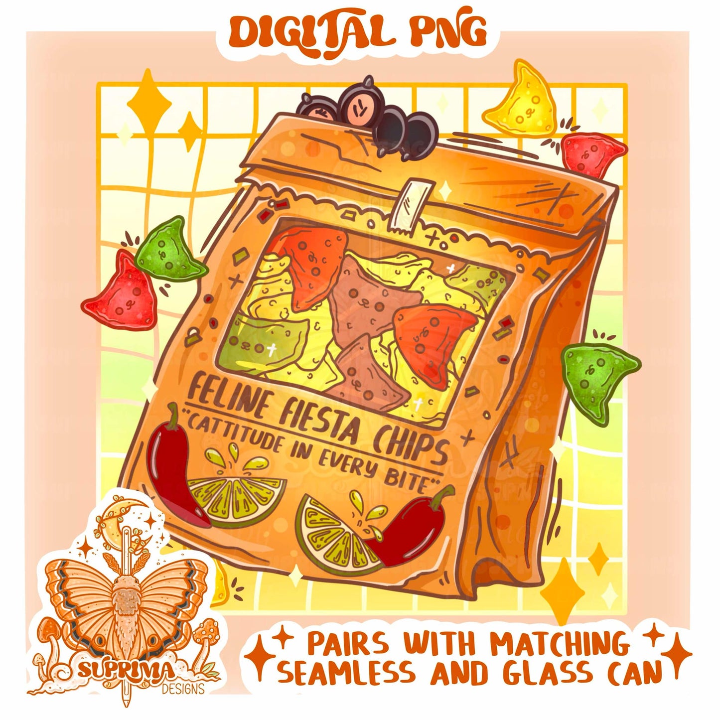 Feline Fiesta Chips | PNG
