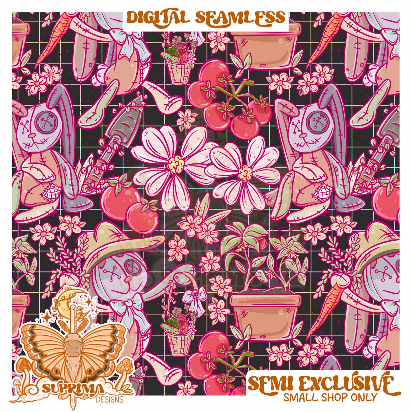 Ragdoll Garden Bunniez | Seamless 2 Colorways | SMALL SHOP Only Semi Exclusive