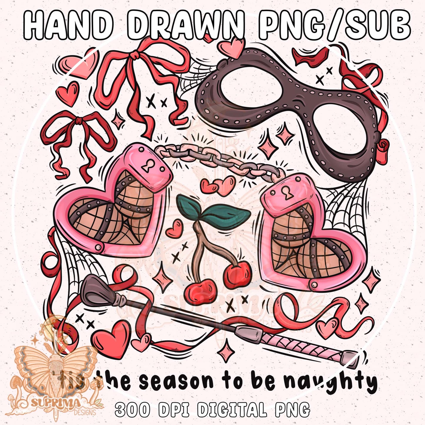 Tis the Season to be Naughty -B |PNG|Seamless|Libby