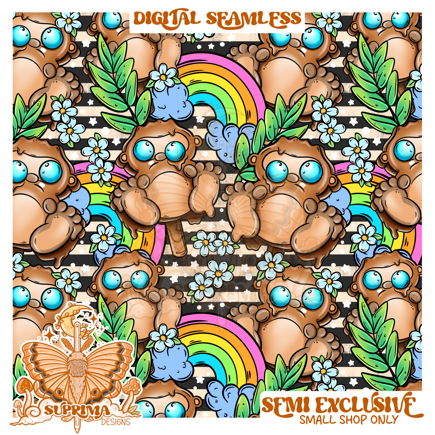 Bigfoot Pop | Seamless 2 Colorways | SMALL SHOP Only Semi Exclusive