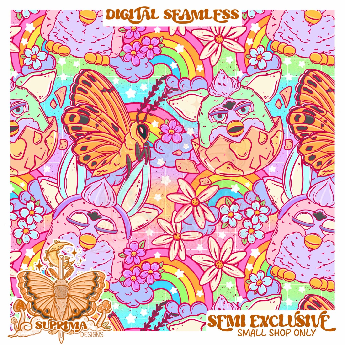 Easter Furbies | Seamless 2 Colorways | SMALL SHOP Only Semi Exclusive