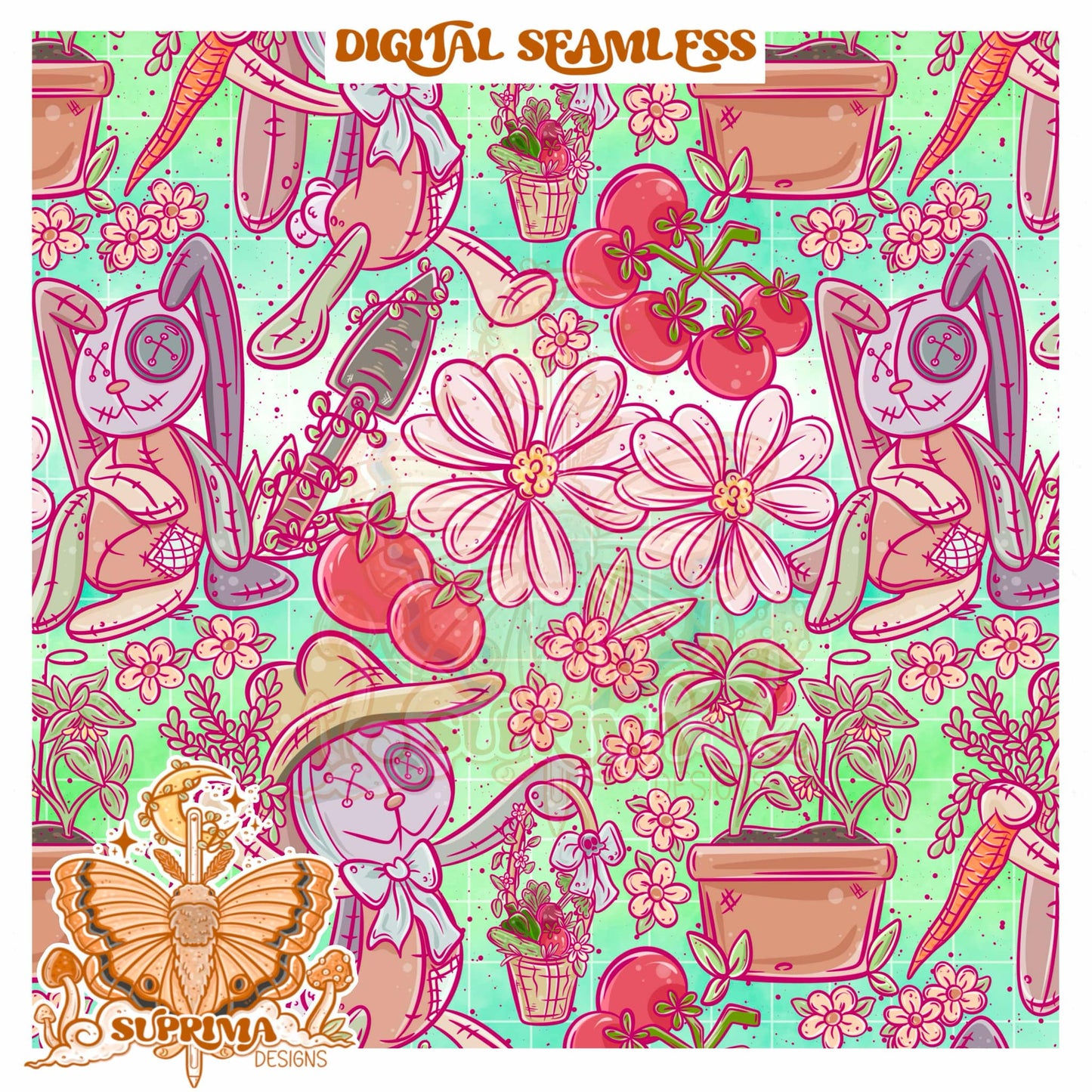 Ragdoll Garden Bunniez | Seamless 2 Colorways | SMALL SHOP Only Semi Exclusive