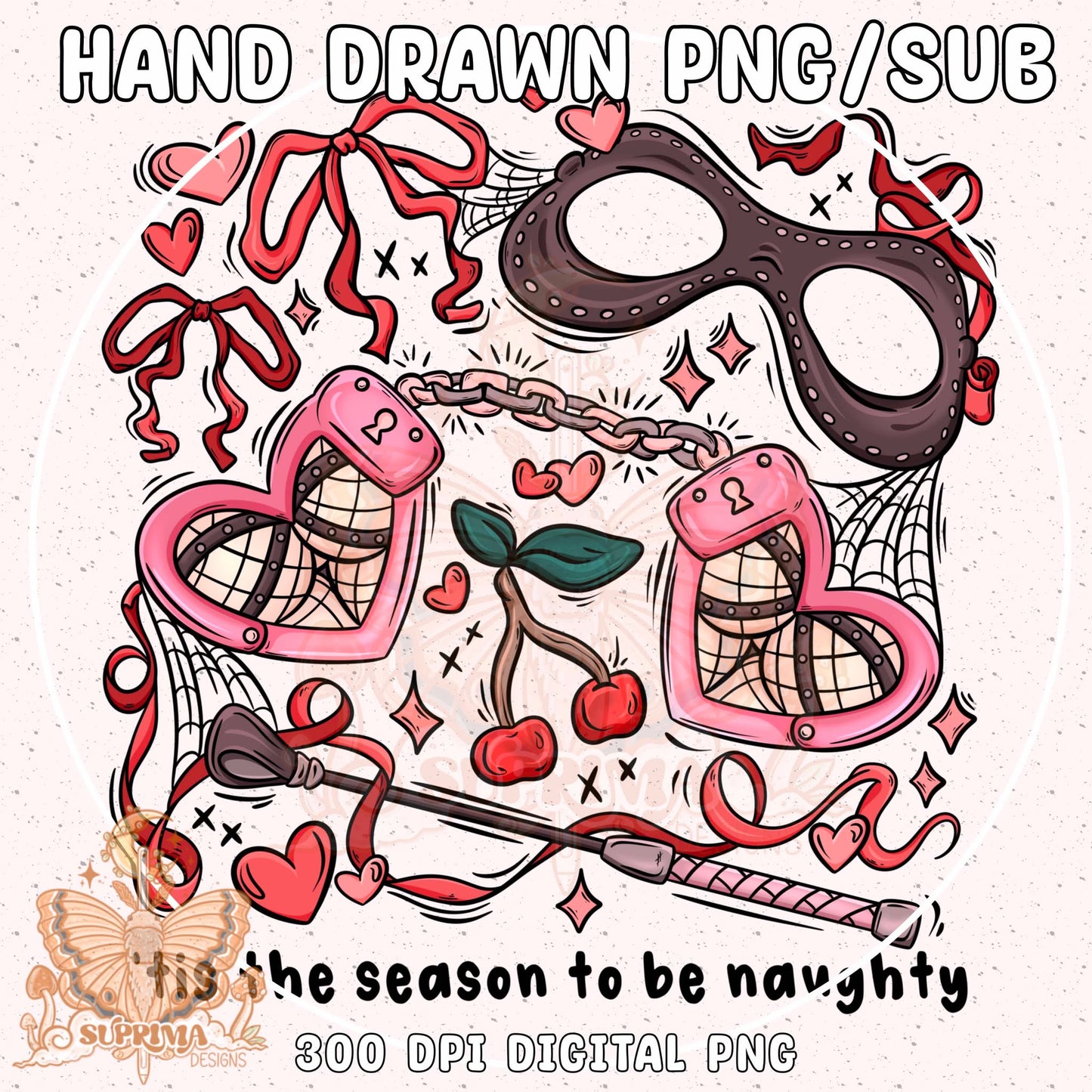 Tis the Season to be Naughty-A |PNG|Seamless|Libby