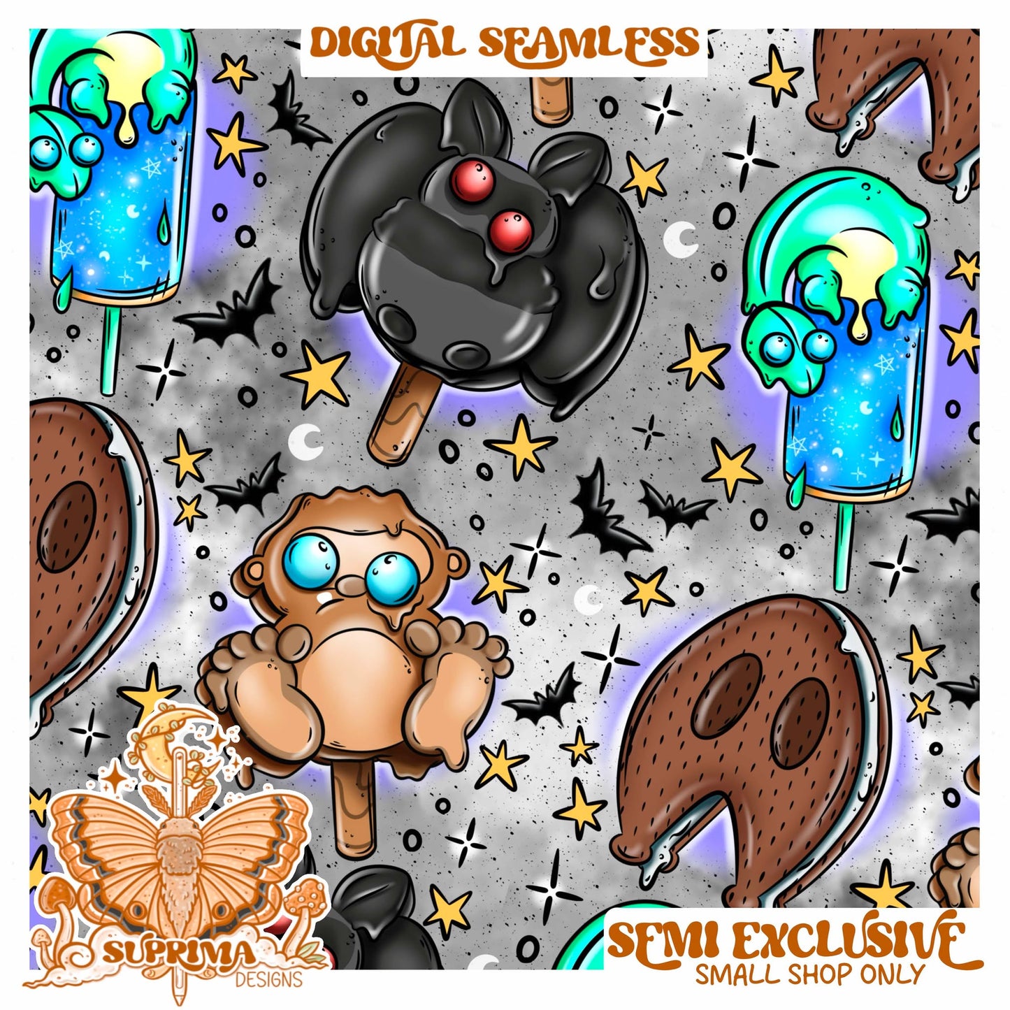 Cryptid Pops Mashup | Seamless 2 Colorways | SMALL SHOP Only Semi Exclusive