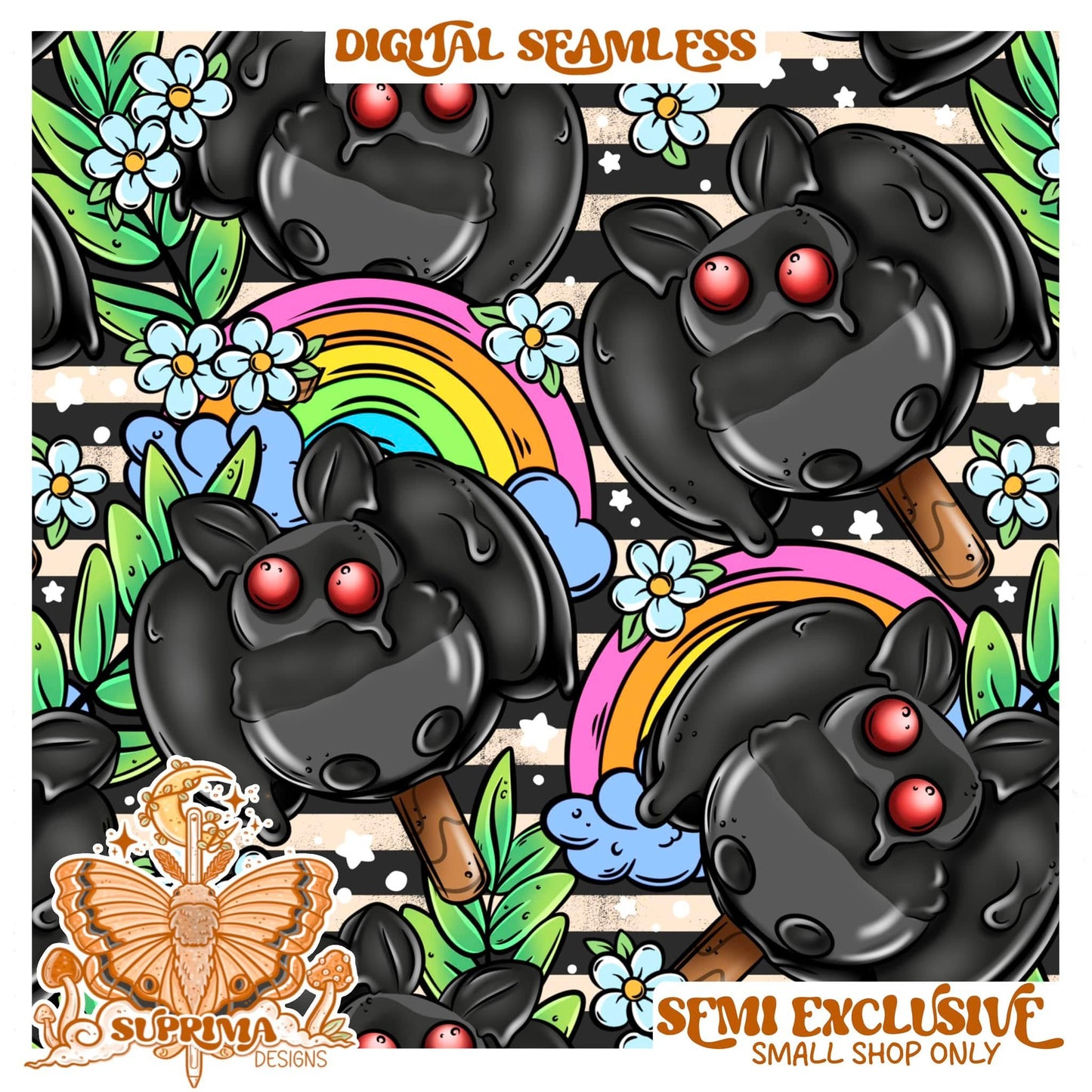 Mothman Pop | Seamless 2 Colorways | SMALL SHOP Only Semi Exclusive