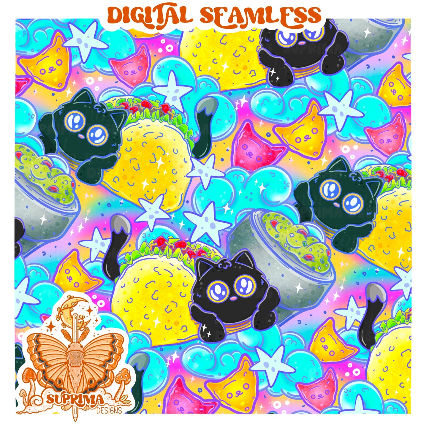 Taco Cat | Seamless | 2 Colorways