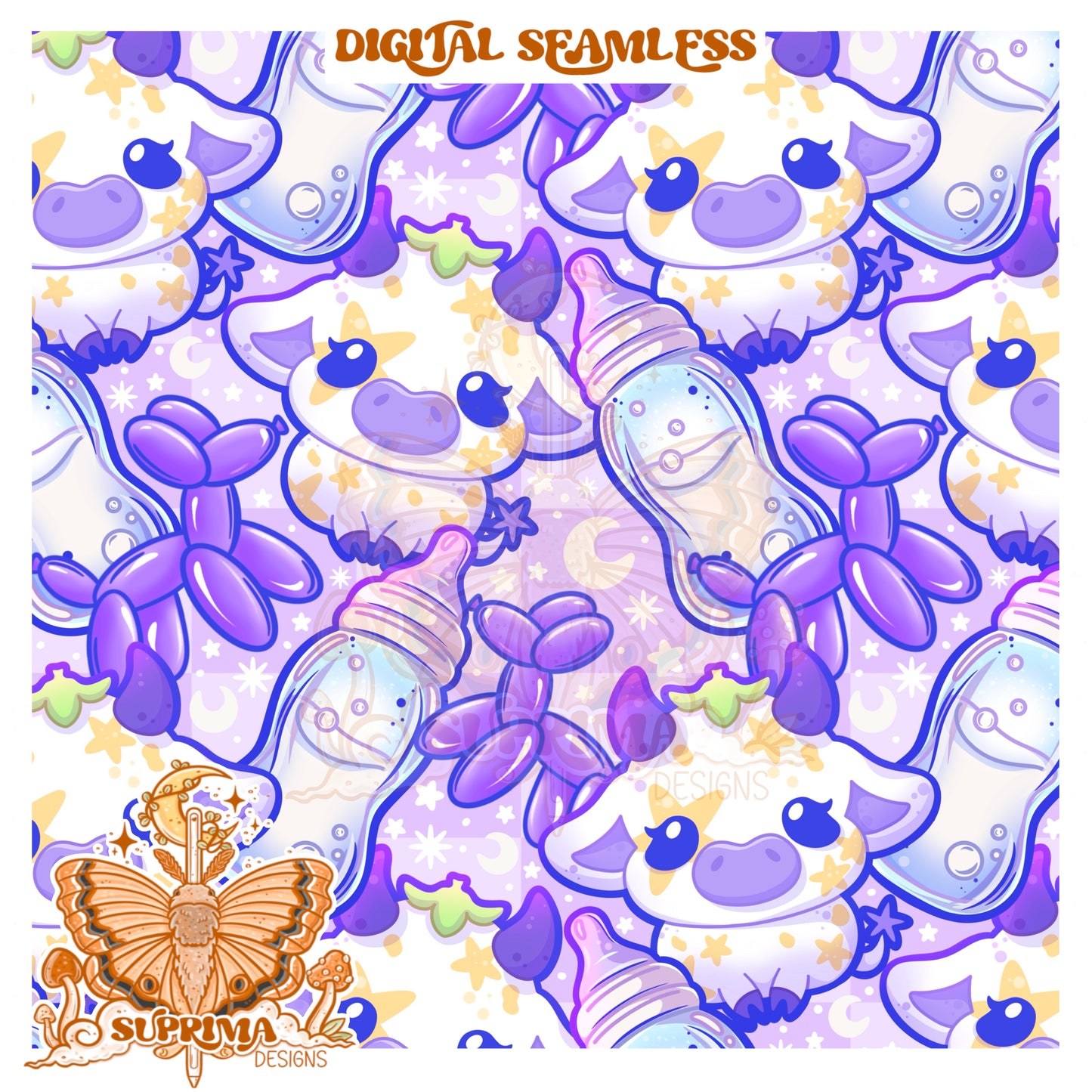 Milky Way Cows | Seamless 2 Colorways | SMALL SHOP Only Semi Exclusive
