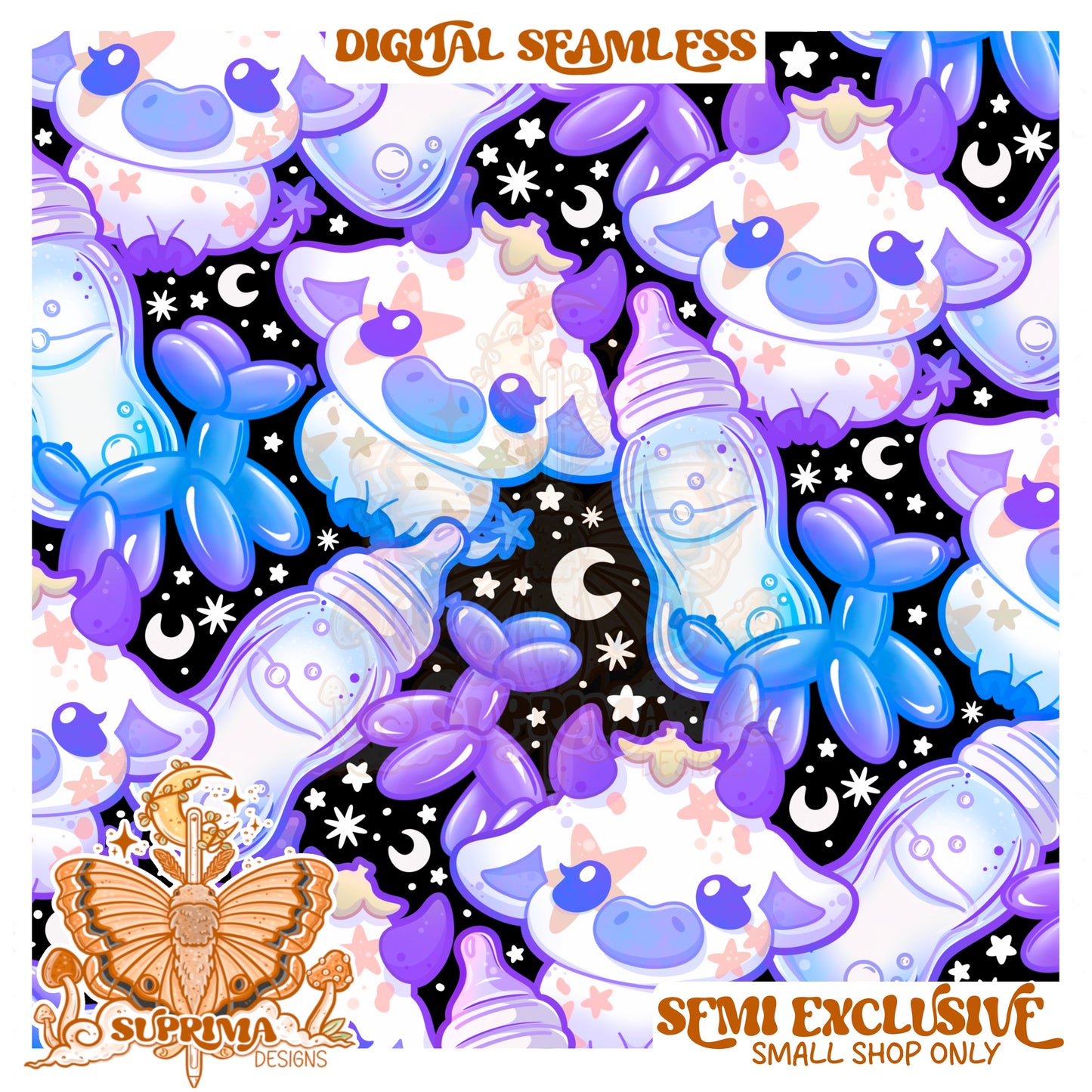 Milky Way Cows | Seamless 2 Colorways | SMALL SHOP Only Semi Exclusive