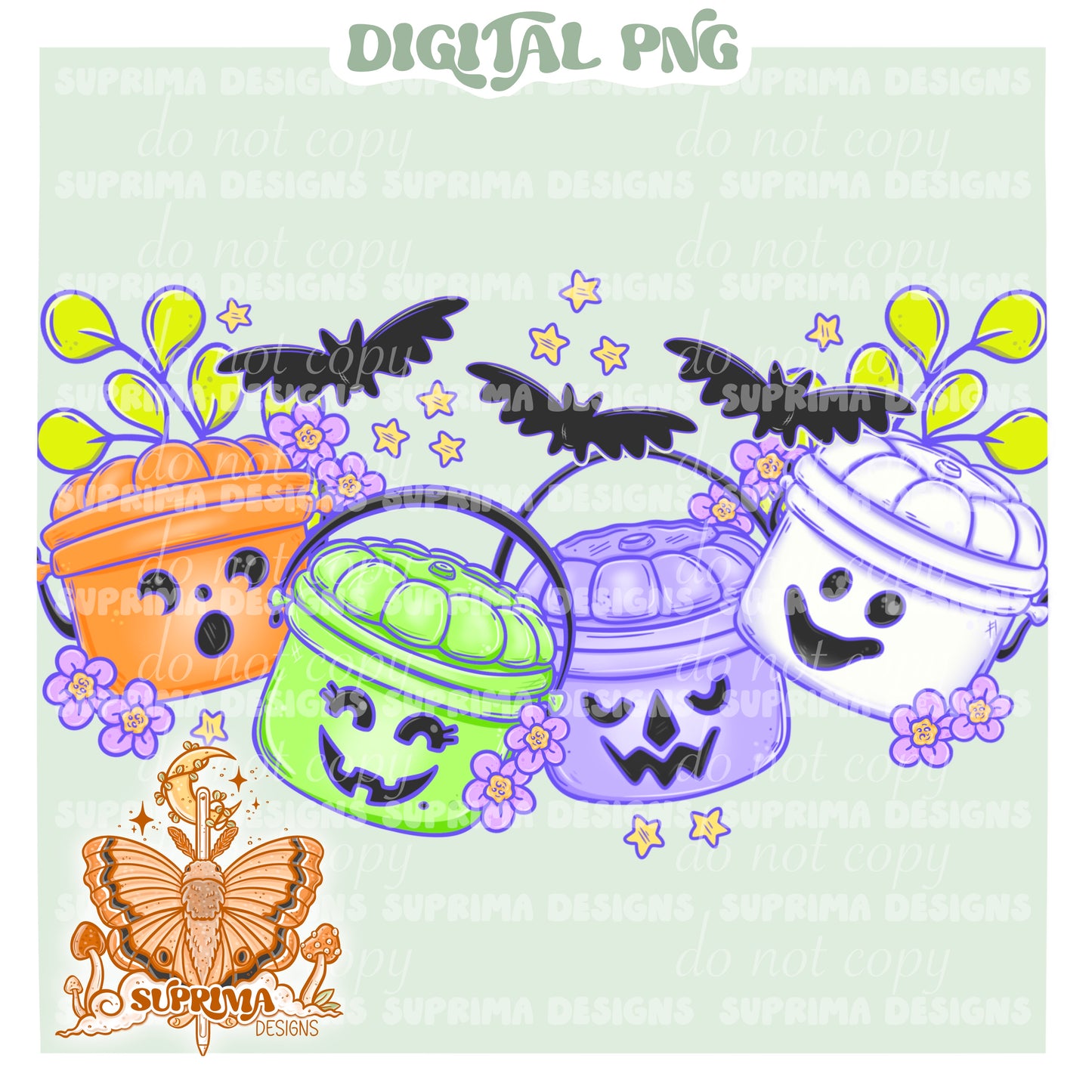Boo Buckets | Includes Matching PNG