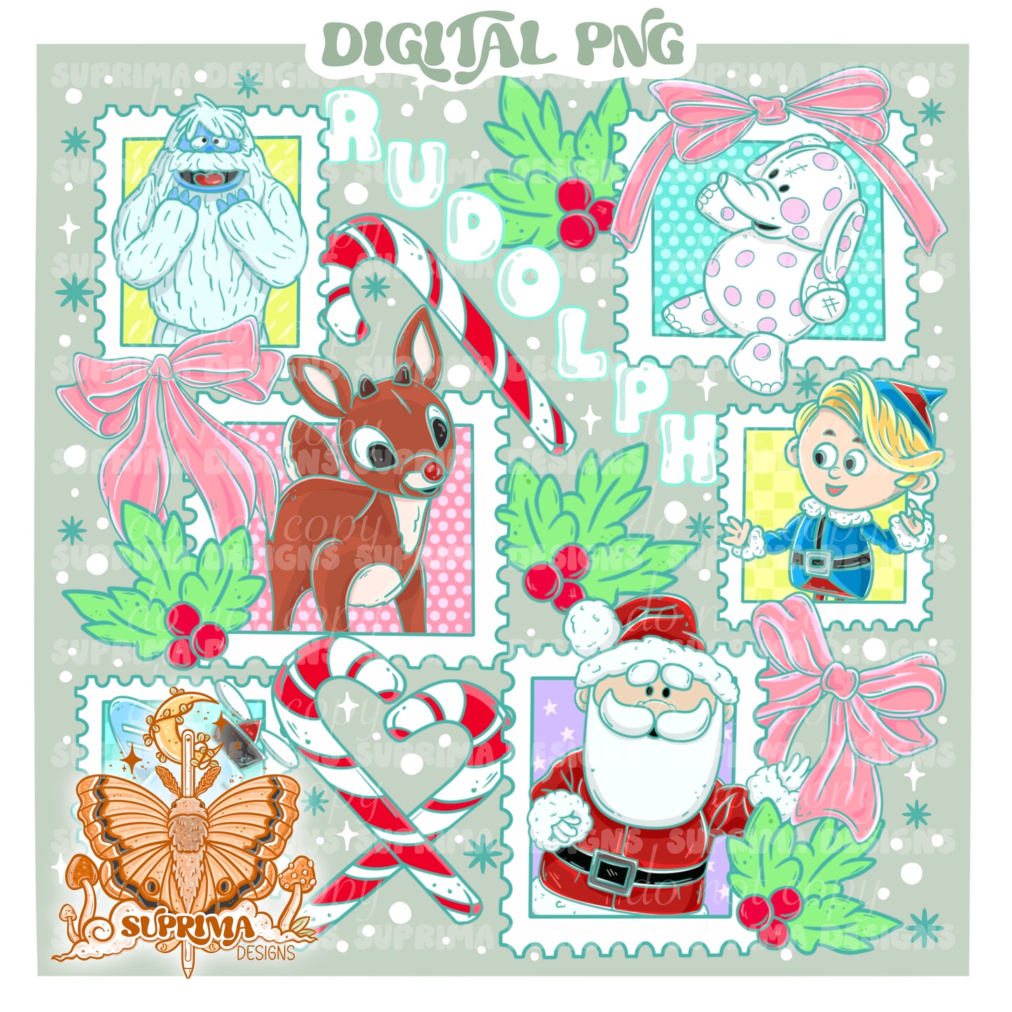 Coquette Rudolph | Includes Coordinating PNG