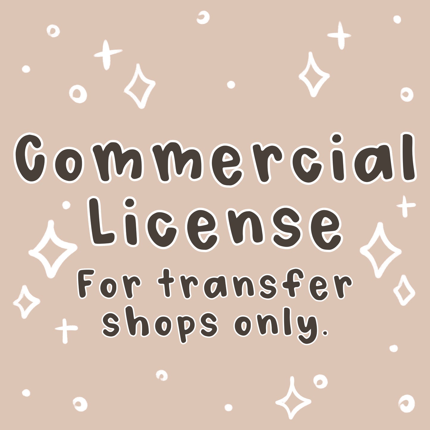 Commercial Licensing | TRANSFERS ONLY