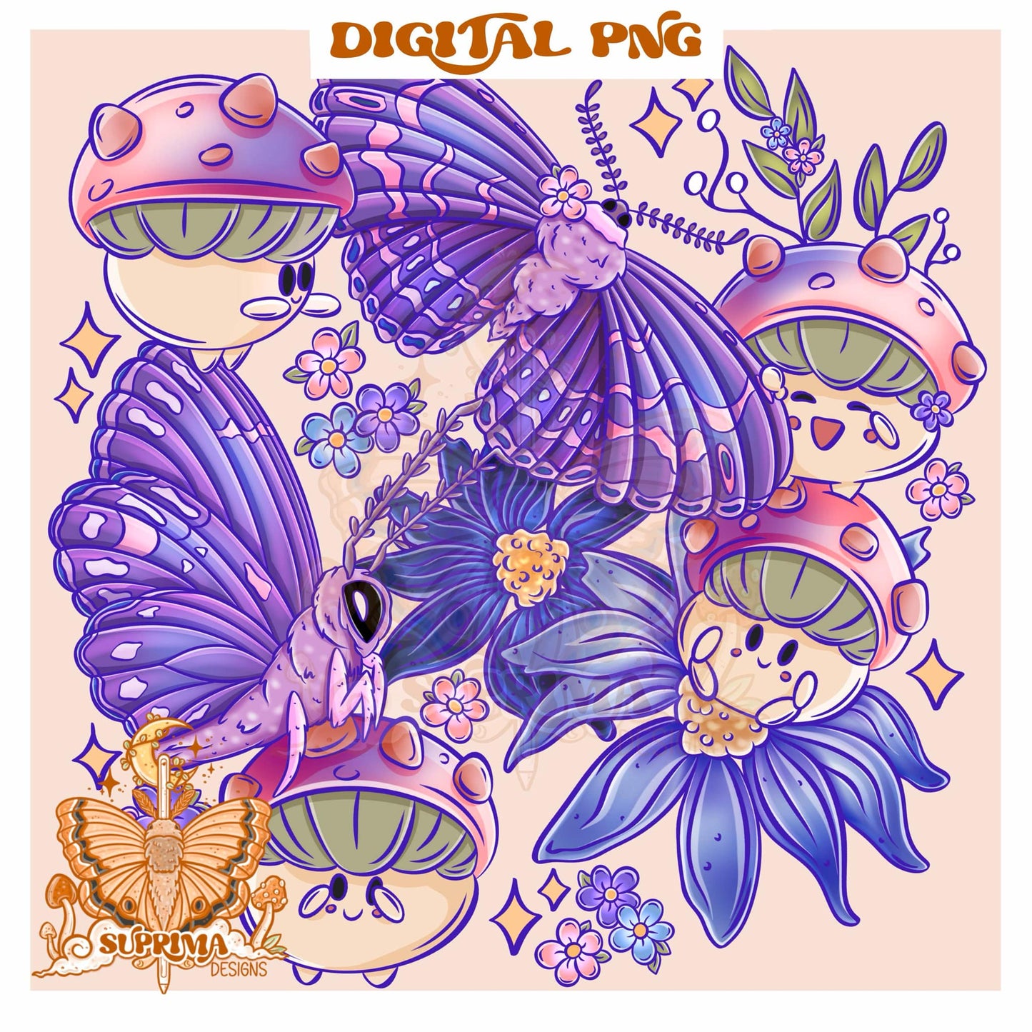 Spring Mushies | PNG