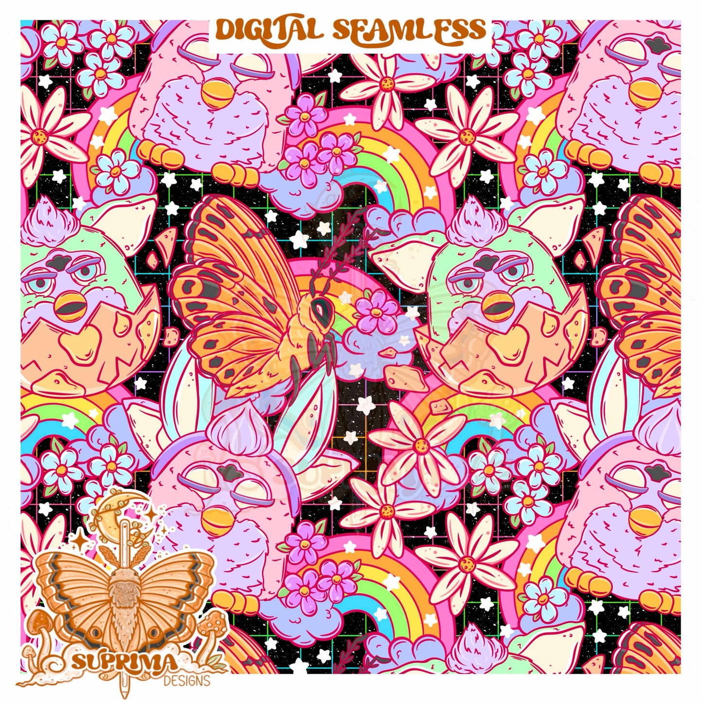 Easter Furbies | Seamless 2 Colorways | SMALL SHOP Only Semi Exclusive