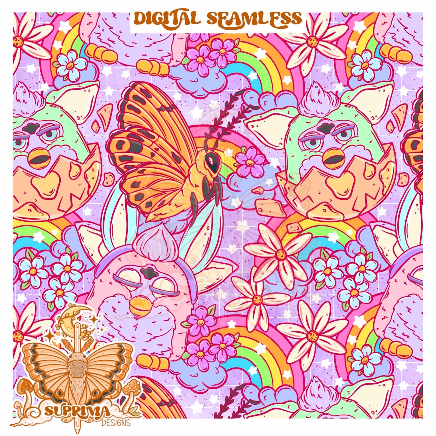 Easter Furbies | Seamless 2 Colorways | SMALL SHOP Only Semi Exclusive