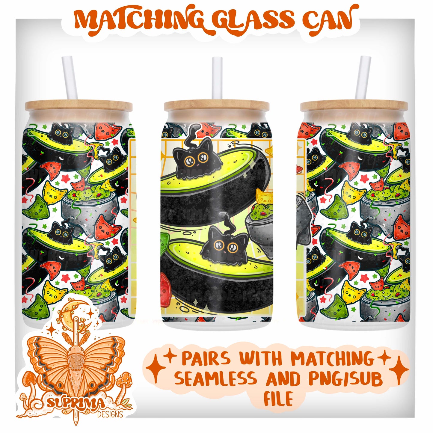 GuacoCat | Glass Can