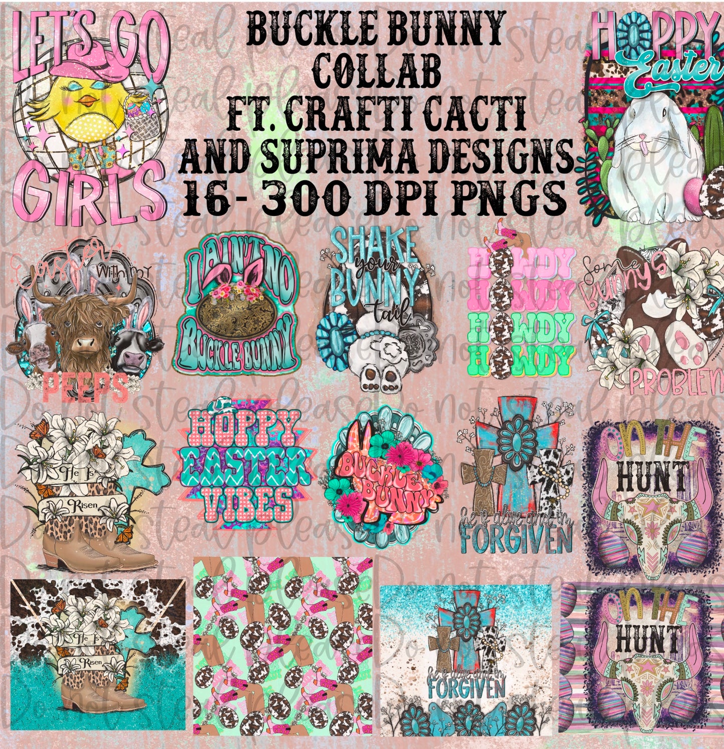 Buckle Bunny Easter Collab w/ Crafti Cacti