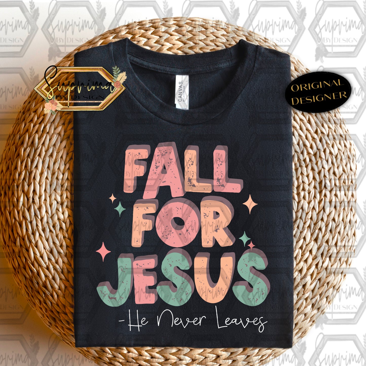 Fall for Jesus (White ink)