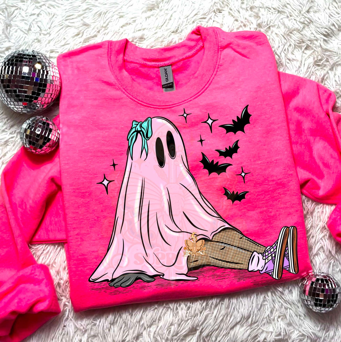 Pastel Ghostie | Pink | Hand Drawn