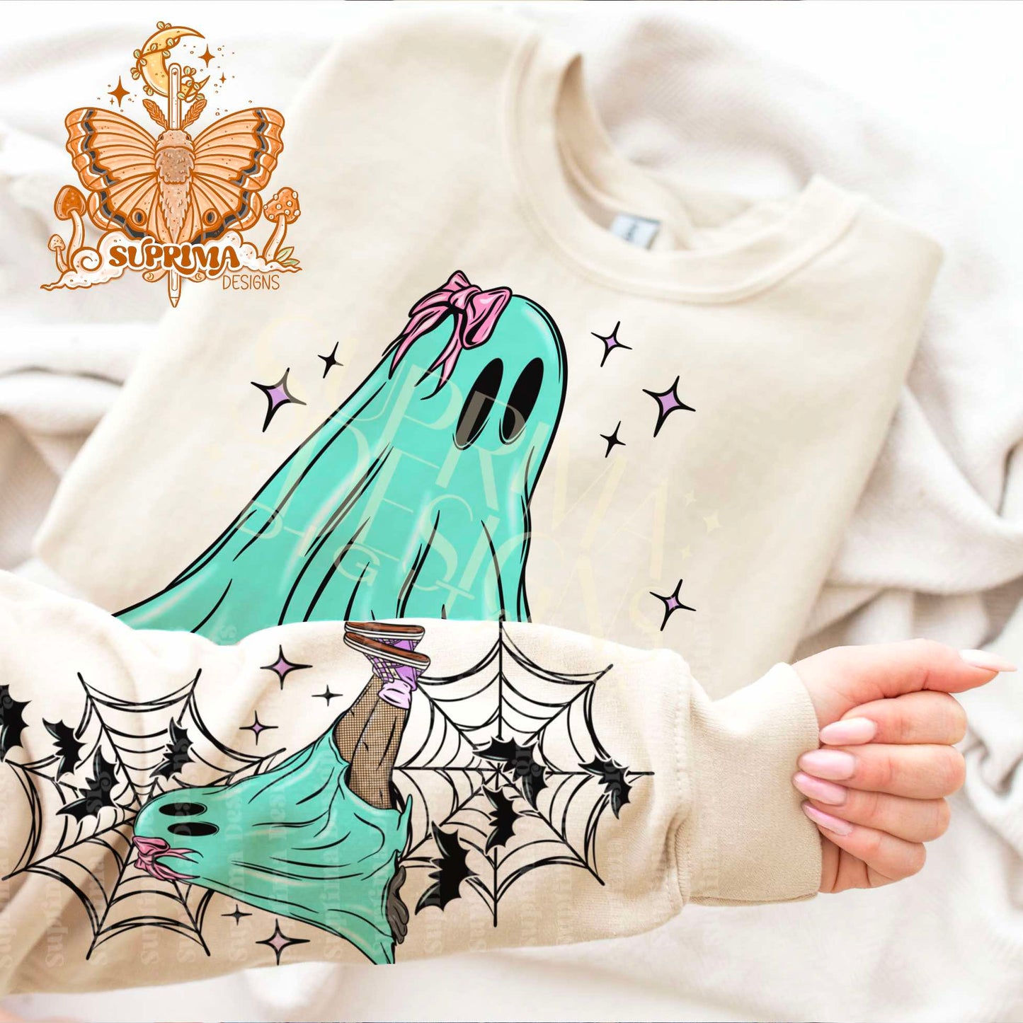 Pastel Ghostie | Hand Drawn | Sleeve Combo