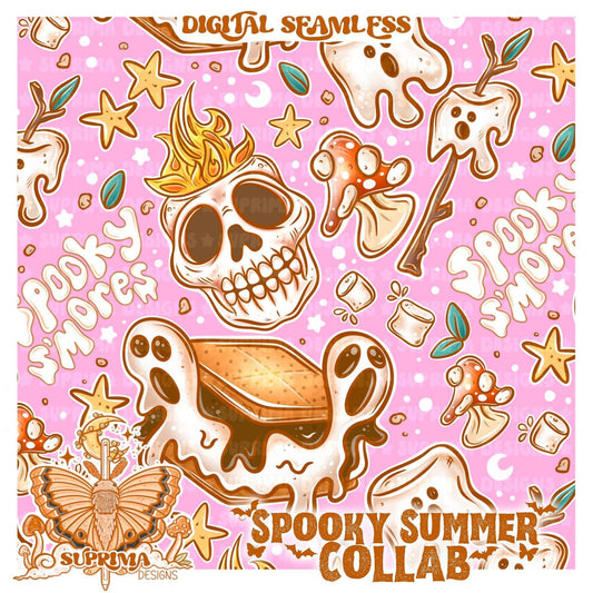 Spooky S'mores | Pink Seamless