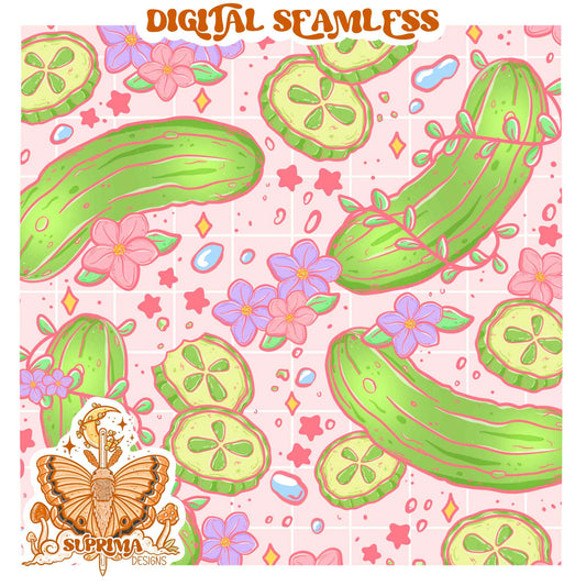 Pretty in Pickles | Seamless | PNG