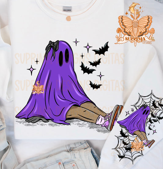 Purple Ghostie | Hand Drawn | Sleeve Combo