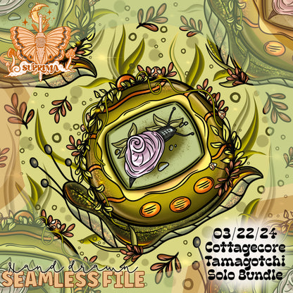 Tamagotchi Snail  | Natural | Seamless | 2 Scales