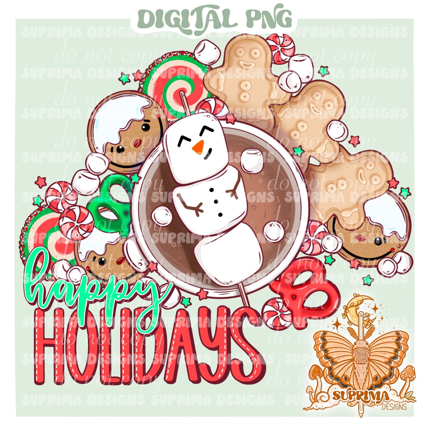 Christmas Tabletop | Matching PNG Included