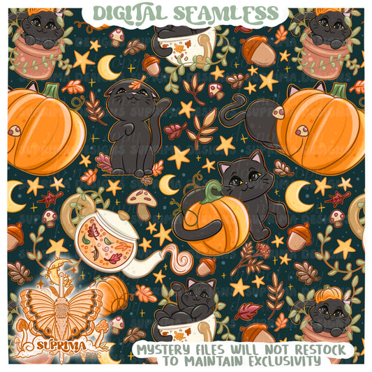 Fall Cottage Kitties 2 | Includes Matching PNG