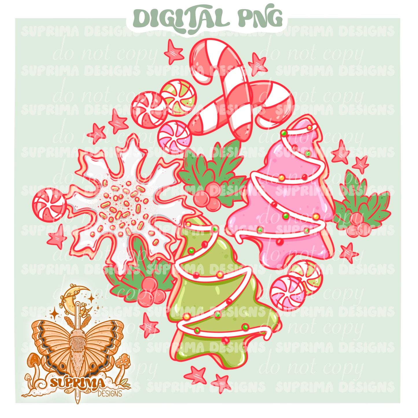 Christmas Confections | Includes Matching PNG