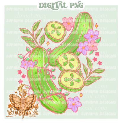 Pretty in Pickles Rainbow | Includes Matching PNG