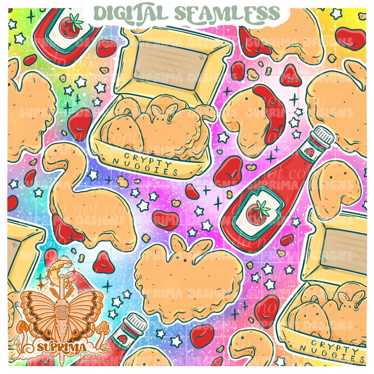 Crypty Nuggies | Matching PNG Included