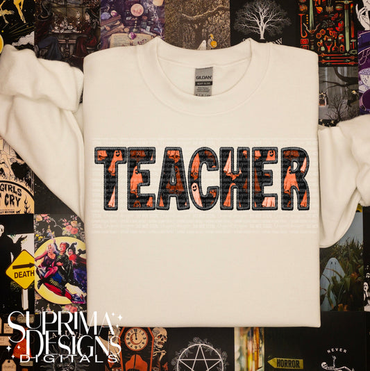 Spooky Faux Embroidery - Teacher