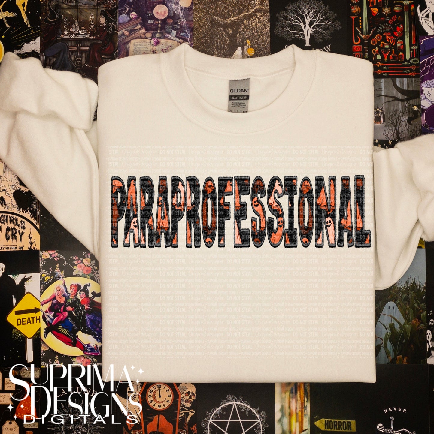 Spooky Faux Embroidery - Paraprofessional