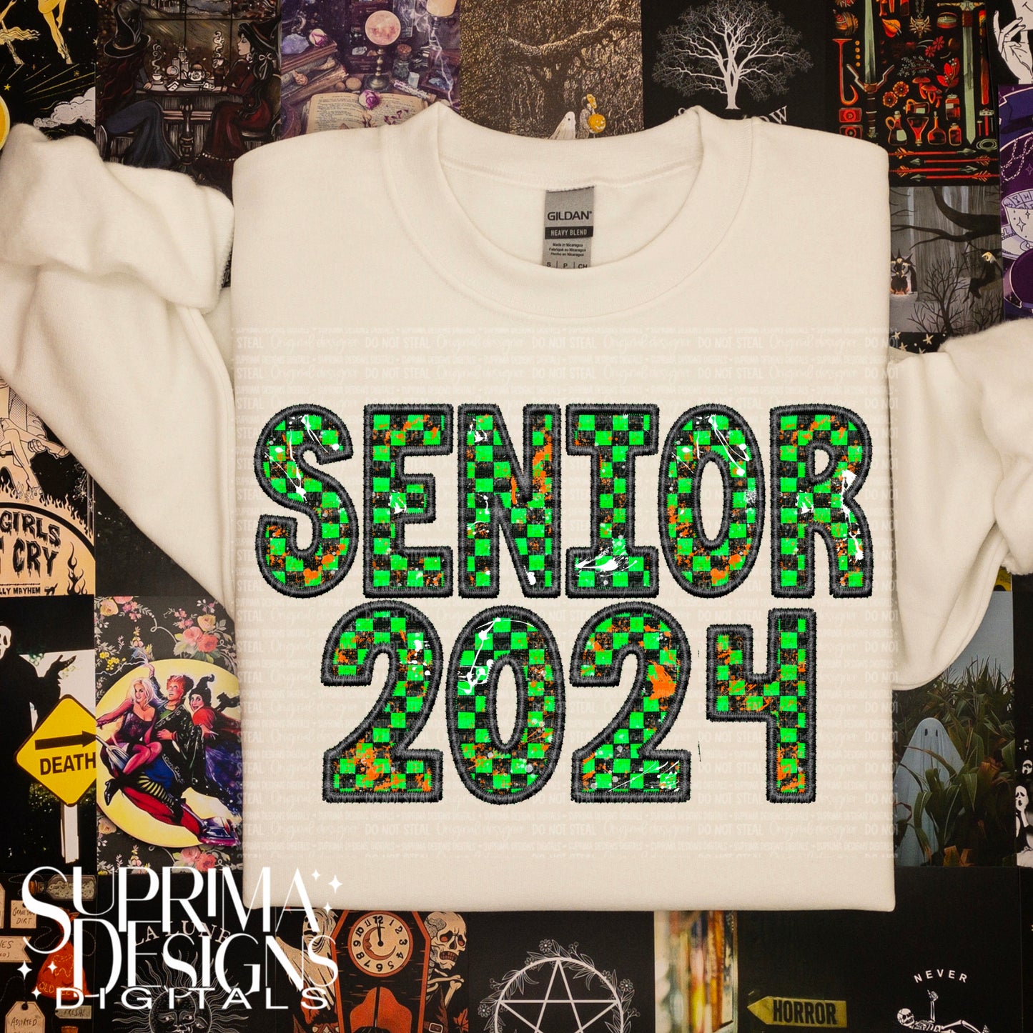 Green Faux Embroidery - Senior 2024