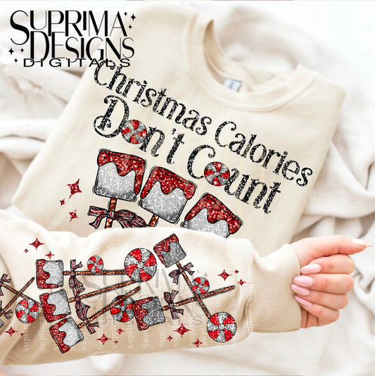 Christmas Calories Don't Count | Sleeve Combo | Hand Drawn*