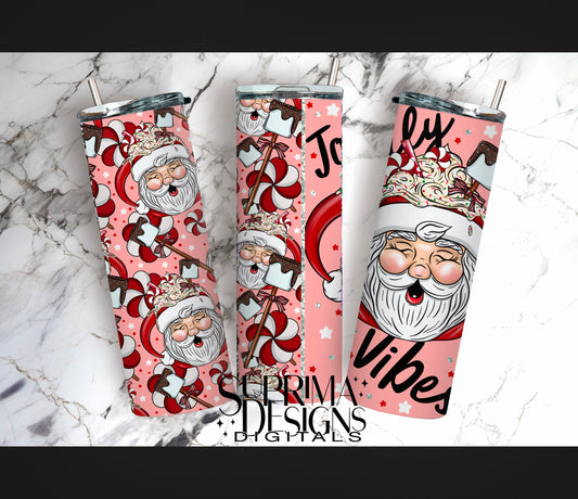 Red Santa Mug | Tumbler | Hand Drawn*