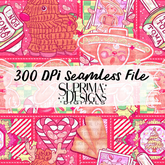 Hispanic Holiday Mixup Mashup | Seamless | 2 scales | Hand Drawn*