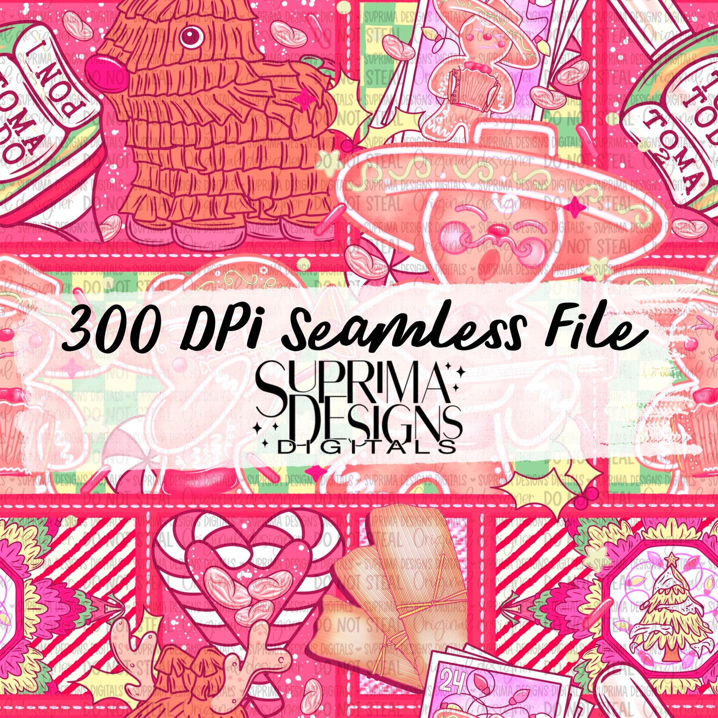 Hispanic Holiday Mixup Mashup | Seamless | 2 scales | Hand Drawn*