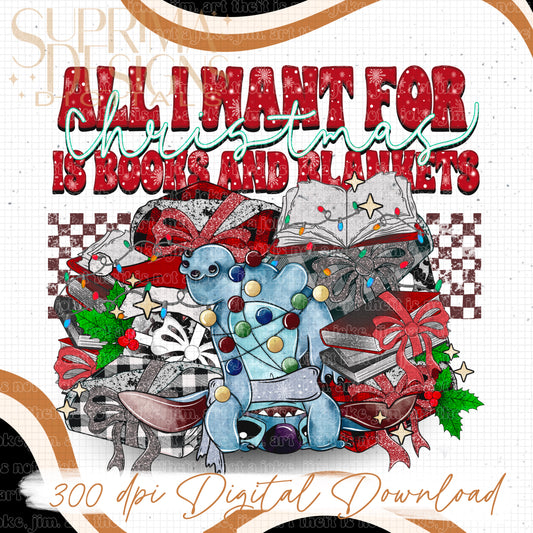 All I Want for For Christmas is Books and Blankets