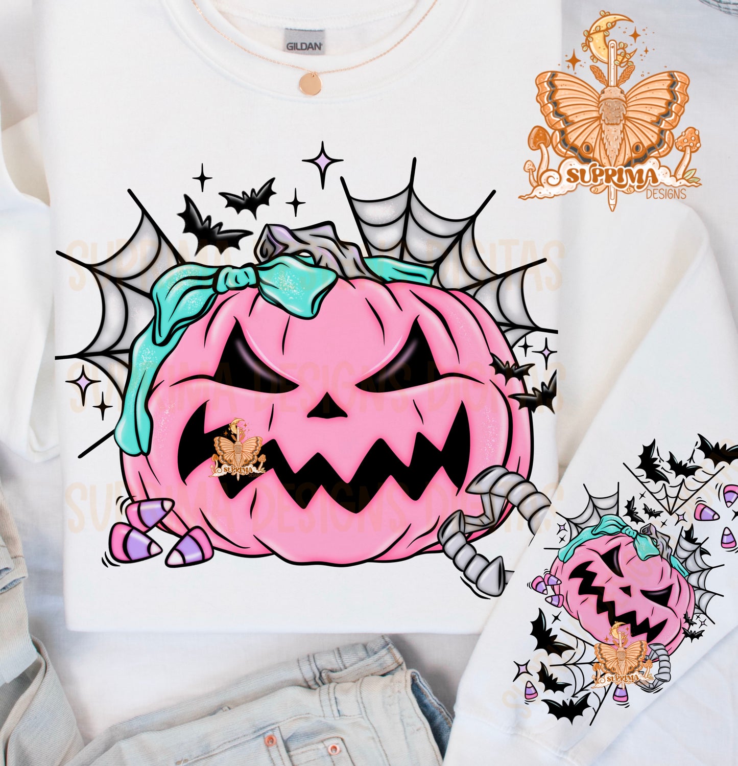 Pastel Pumpkin | Hand Drawn | Sleeve Combo