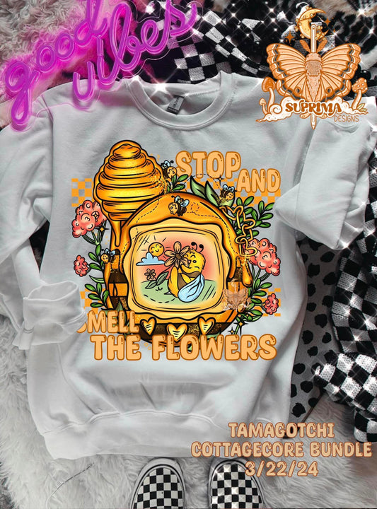 Stop and Smell the Flowers Tamagotchi | Checkered