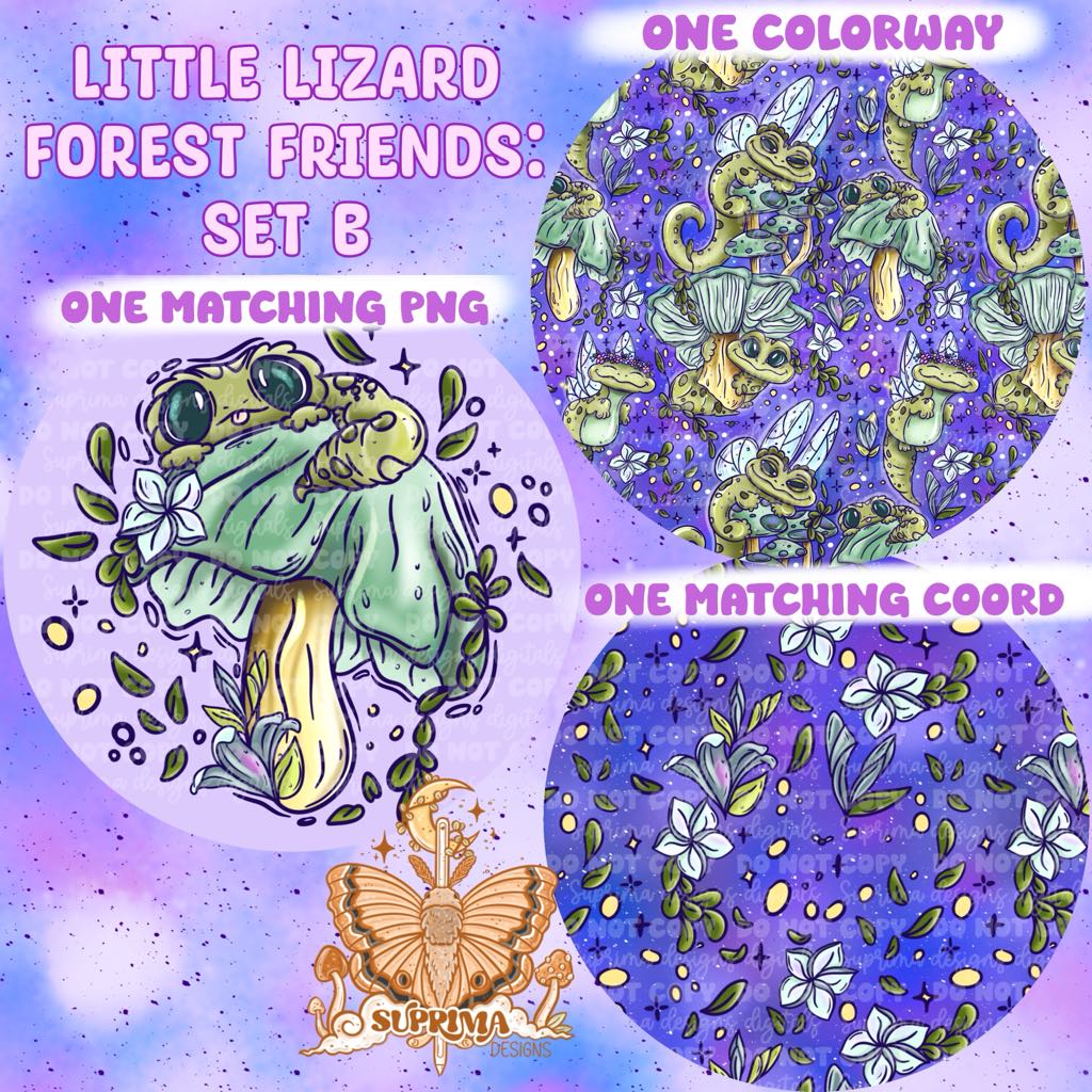 Little Lizard Forest Friends 2 | Set B