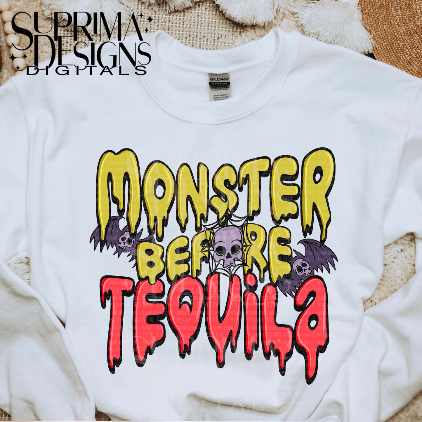 Monster Before Tequila | Hand Drawn*