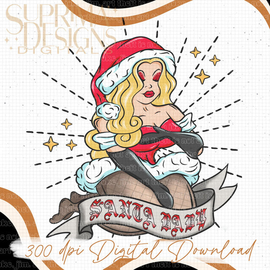 Santa Baby Blonde Hair 1 | Hand Drawn*