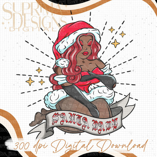 Santa Baby Red Hair 1 | Hand Drawn*