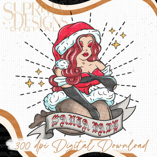 Santa Baby Red Hair 2 | Hand Drawn*