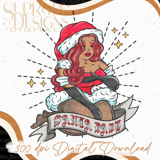 Santa Baby Red Hair 3 | Hand Drawn*