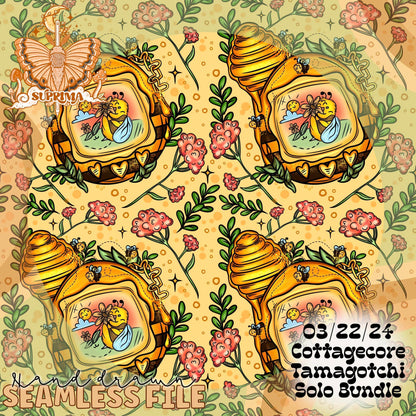 Stop and Smell the Flowers Tamagotchi | Color | Seamless | 2 Scales