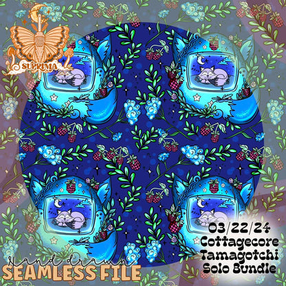 Stay Wild Moon Child Tamagotchi | Blue | Seamless | 2 Scales